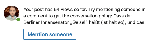 LinkedIn notification